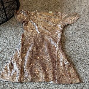 Zara Sparkling Sequin Kids Dress